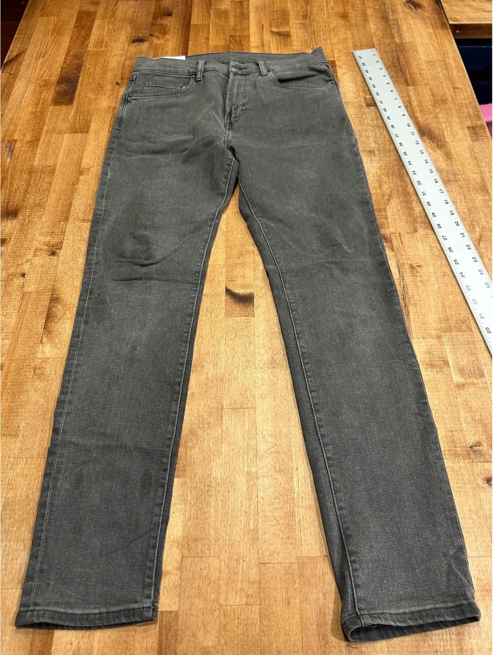 & DENIM Skinny coupe moulante Fit Gray Jeans Size 34/32 Made in Bangladesh